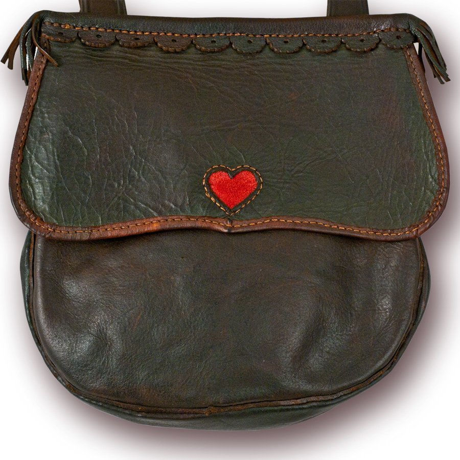 Custom Hunting Pouch - Single Heart Flap with Gusset - Premium Quality