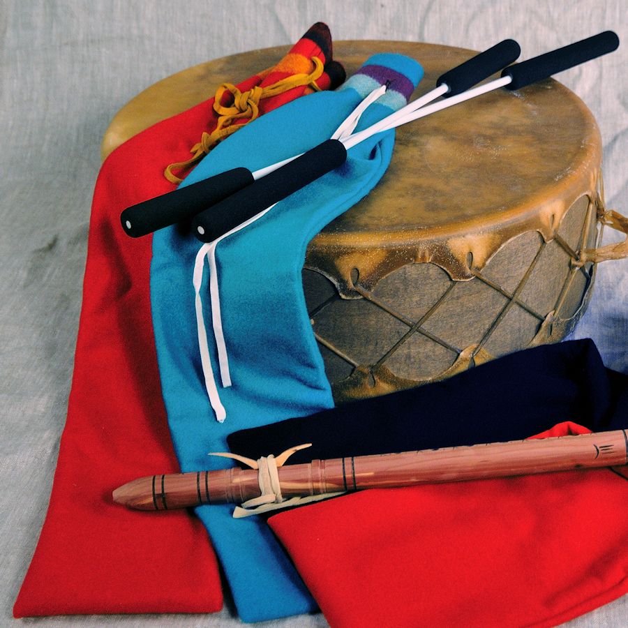 Drumstick & Flute Bags 3 Band Broadcloth, 6" x 28" Crazy Crow Trading Post