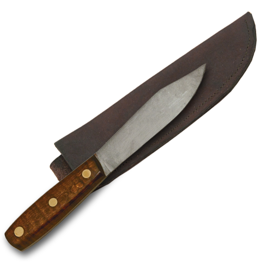 Custom Green River Hunter Knife with Maple Scales Crazy Crow Trading Post