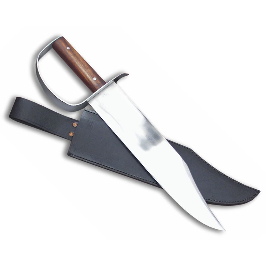 Confederate "D" Guard Bowie Knife with Sheath Bowie Knives Crazy
