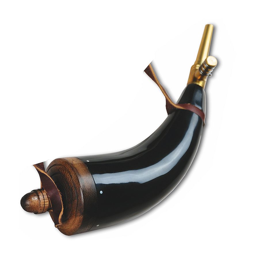 Priming Horn with Brass Valve & 20 Gr. Spout Crazy Crow Trading Post