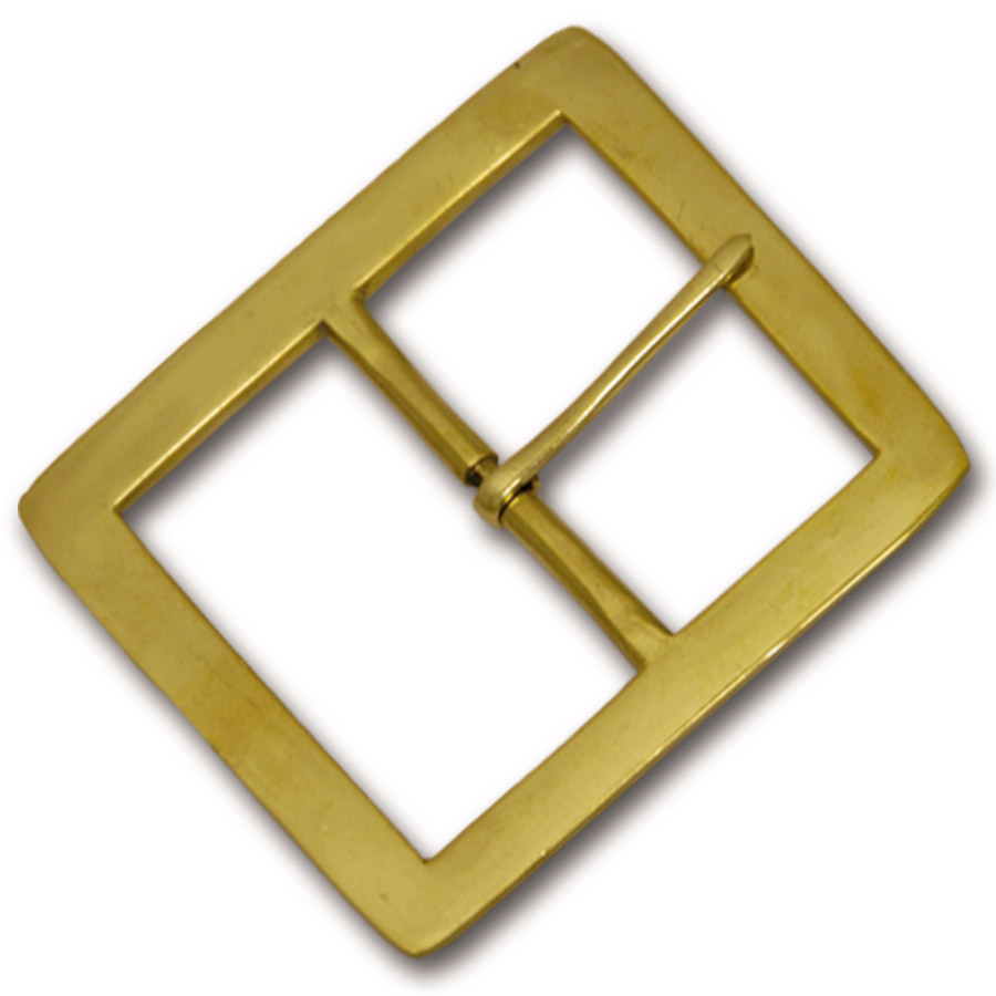 Square Brass Belt Buckle 3" Crazy Crow Trading Post