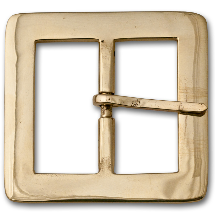 Square Brass Belt Buckle 2" Crazy Crow Trading Post
