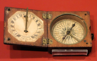 Compass made by W. Watkins, Bristol, England, 1820 - Wisconsin Historical Museum - CRAFT FOCUS – Sundial Compass - Crazy Crow Trading Post