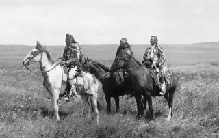 Three Chiefs - Piegan ca1900 - Edward Curtis - wikicom - Crazy Crow Trading Post