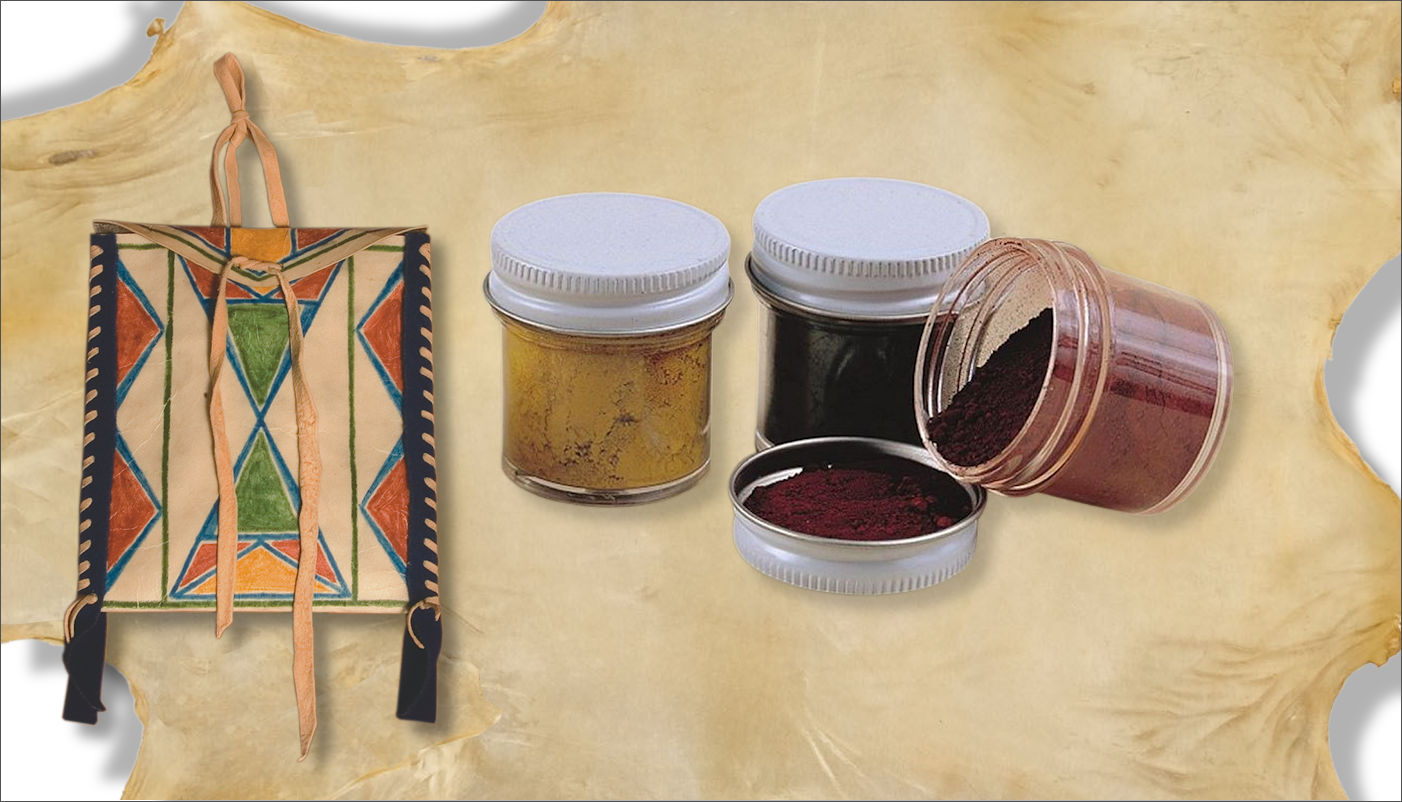 Powder Paint and Parfleche Painting Article from Crazy Crow Trading Post Powder Paint and Parfleche Painting Article from Crazy Crow Trading Post