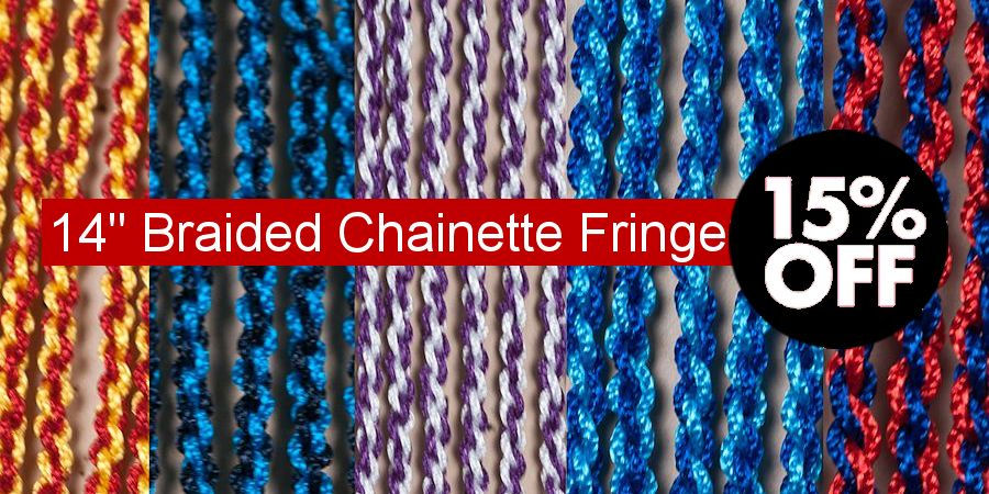 Braided Chainette Fringe Sale - Crazy Crow Trading Post