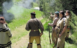 Port-Neuf Mountain Man Rendezvous Site Near McCammon, Idaho - Port-Neuf Muzzleloaders of Pocatello