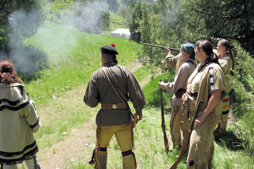 Port-Neuf Mountain Man Rendezvous Site Near McCammon, Idaho - Port-Neuf Muzzleloaders of Pocatello