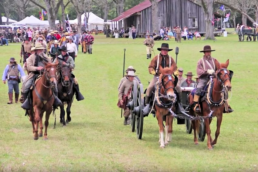 Battle of Pleasant Hill Battle Field Civil War Living History