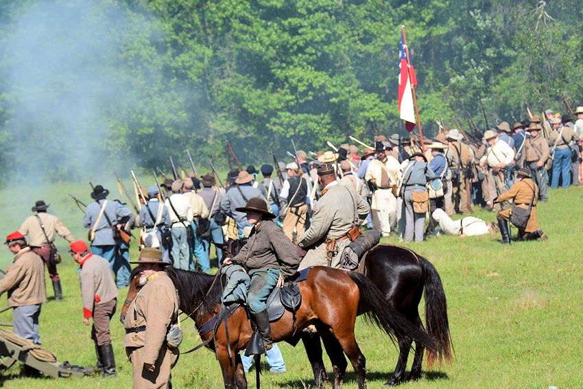 Jefferson Civil War Days - Naval Battle of Port Jefferson - Historic Jefferson Railway - Diamond Don RV Park - Blue Gray Alliance, Cleburne’s Division Reenactors - Jefferson Texas Civil War Reenactment