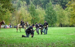Battle of Warm Springs Reenactment - 2NC Mounted Infantry - Hot Springs Resort and Spa Grounds