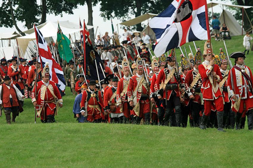 German & British Soldiers Leave Fort Ticonderoga - Fort Ticonderoga - Living History, Revolutionary War Reenactments, Crazy Crow Event Calendar