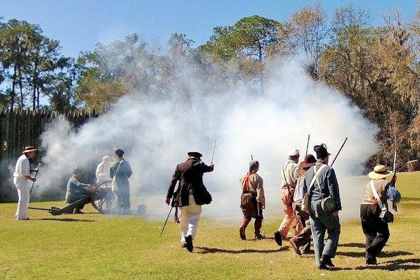 Fort Foster Rendezvous - Fort Foster State Historic Site - Florida Frontier Living History - School Days at Fort Foster