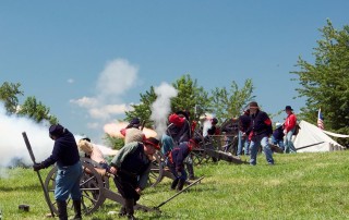 The Battle of Richmond Reenactment is sponsored by the Battle of Richmond Association at Battlefield Park