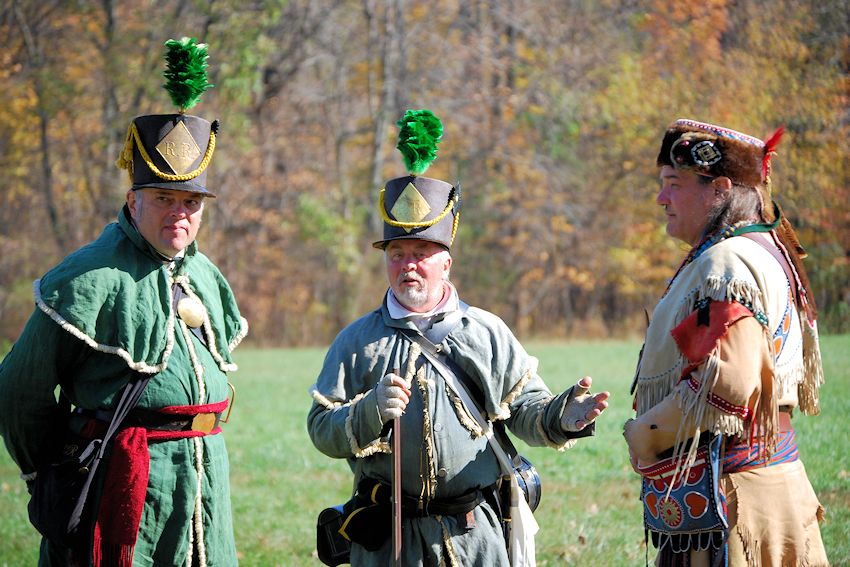 Muster on the Wabash War of 1812 Reenactment