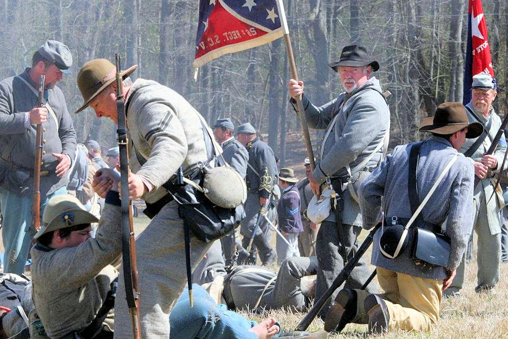 Skirmish At Gambles Hotel Reenactment