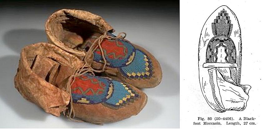 How to Make Blackfoot Moccasins - Based 