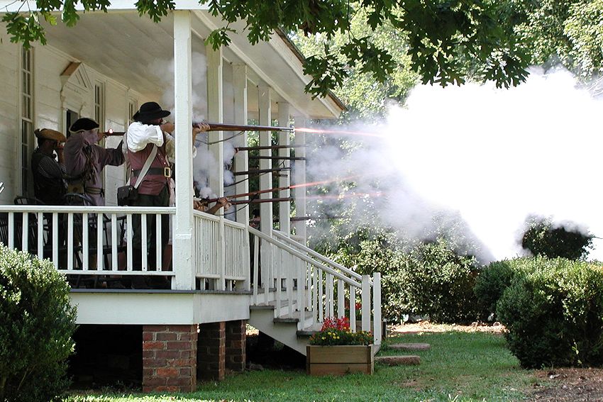 House in the Horseshoe Battle Reenactment - House in the Horseshoe State Historic Site - North Carolina Historic Sites