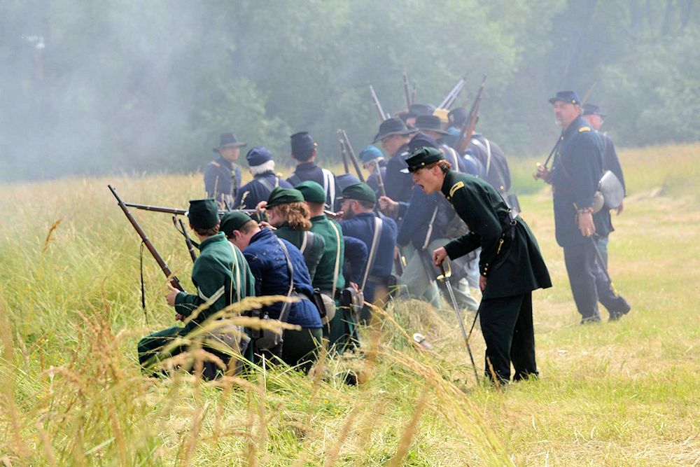 Union Gap Old Town Days Civil War Reenactment - Battle for the Gap - Union Gap Tourism - Fullbright Park - Washington Civil War Association