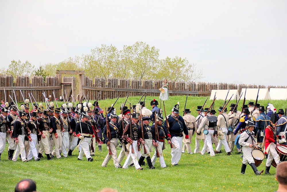 First Seige 1813 Fort Meigs War of 1812 Reenactment