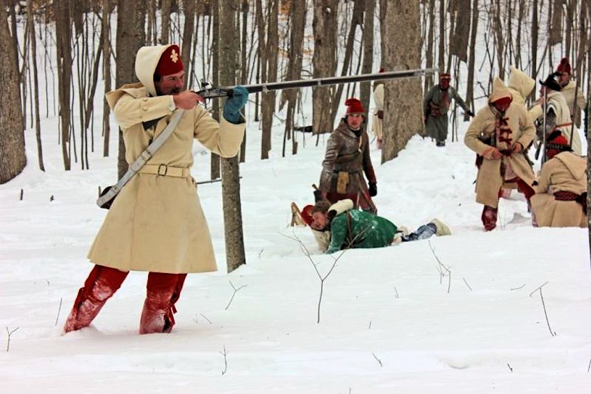 Fort Ticonderoga Battle on Snowshoes Reenactment