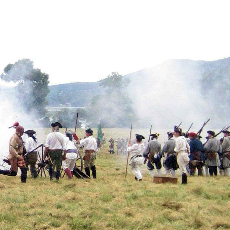 French and Indian War era battle reenactment at Ft. Ticonderoga French and Indian War era battle reenactment at Ft. Ticonderoga