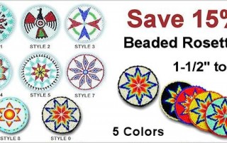 Crazy Crow Trading Post - Crow Calls Sale - Imported Beaded Rosette Sale