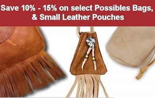 Small Leather Pouches & Possibles Bags Sale - Save thru 12/31/16 - Crazy Crow Trading Post