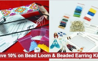 Beadwork Kits Sale, Save 10% on Bead Loom & Earring Kits thru 12/31/16