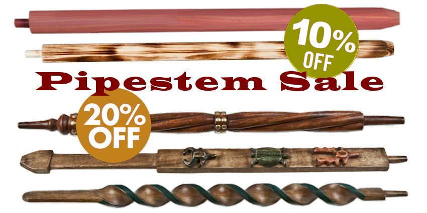 Native American Pipe Stems Sale - Save 10% to 20% thru 2/28/17