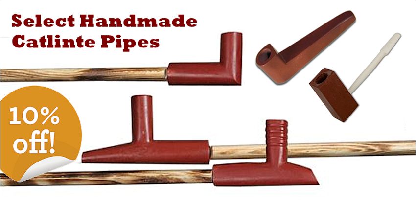 Catlinite Pipes Sale - Save 10% Thru 2/28/17