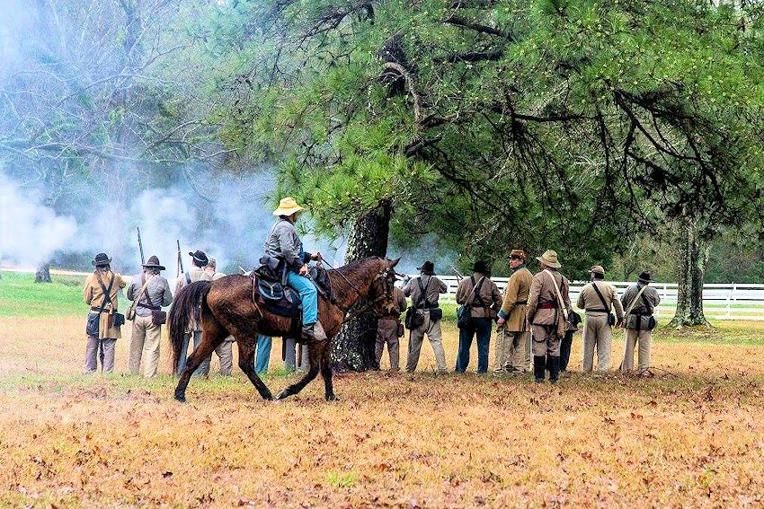 Battle of Cuba Station Reenactment - 4th Alabama Cavalry Co B - Cuba Station Reenactment Site