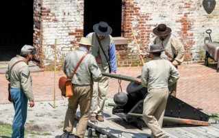 Spring Fort Macon Civil War Reenactment - Fort Macon State Park - 1st NC Volunteers
