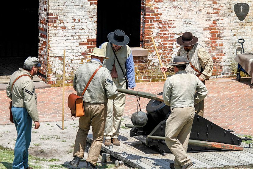 Spring Fort Macon Civil War Reenactment - Fort Macon State Park - 1st NC Volunteers