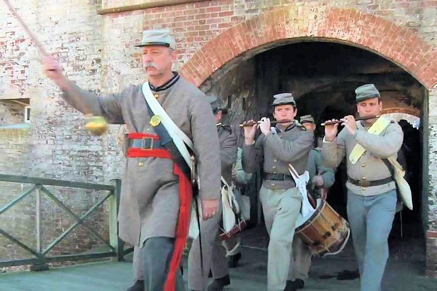 Summer Fort Macon Civil War Reenactment - Fort Macon State Park - 1st NC Volunteers