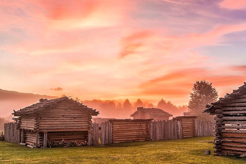 Historic Martins Station At Wilderness Road State Park