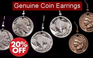 Genuine Coin Earring Sale - Crow Calls Sale Ends 4/03/17