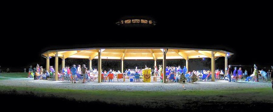 Kaw Nation Washunga Days Powwow - Dance Arbor at Allegawaha Park