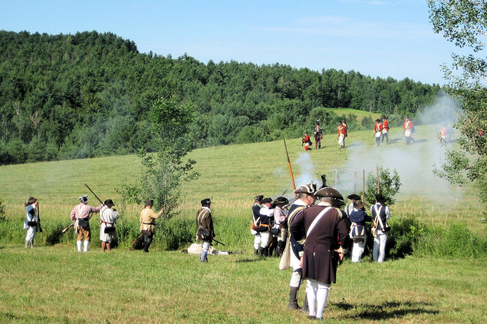 Battle of Hubbardton Revolutionary War Encampment Weekend - Hubbardton Historical Society - Hubbardton Battlefield State Historic Site - 24th Regiment of Foot - Greatons 3rd Massachusetts