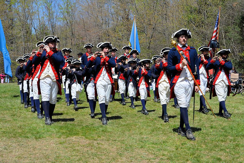 Lexington Tatoo and Muster - Minuteman National Historic Park Visitor Center - William Diamond Junior Fife and Drum Corps - Lexington Battle Green