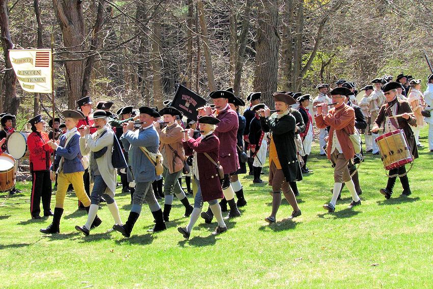 Lincoln Salute Concert of 18th Century Fife and Drum Music - Lincoln Minute Men - Fifes and Drums of the Lincoln Minute Men - Pierce Park