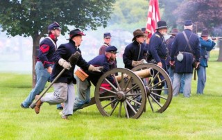 Carpentersville Civil War Reenactment - Carpenters Park - Stanford’s Battery reenactors - Village of Carpentersville