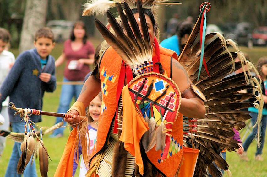 Flagler County Native American Festival Princess Place Pow Wow - Princess Place Preserve - Deep Forest Native American Experience - Flagler County Parks and Recreation Department