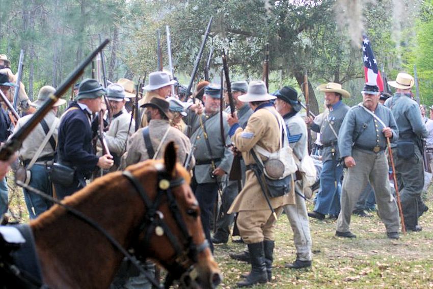 Battle at Narcoossee Mill Reenactment - Ralph V. Chisholm Park - Jacob Summerlin Camp #1516, Sons of Confederate Veterans