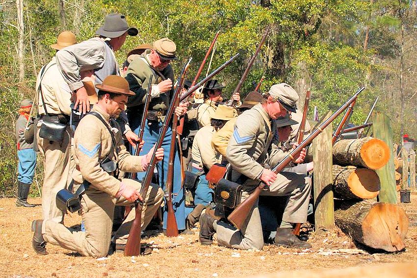 Natural Bridge Battlefield Historic State Park Civil War Battle Reenactment