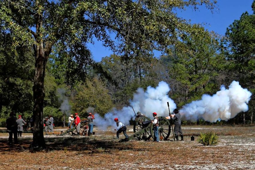 Battle of Natural Bridge Reenactment - Natural Bridge Battlefield Historic State Park - Natural Bridge Historical Society