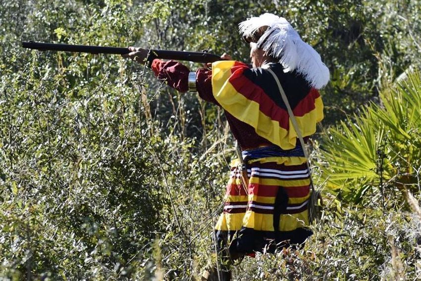 Loxahatchee Battlefield Preservationists Seminole War Reenactment