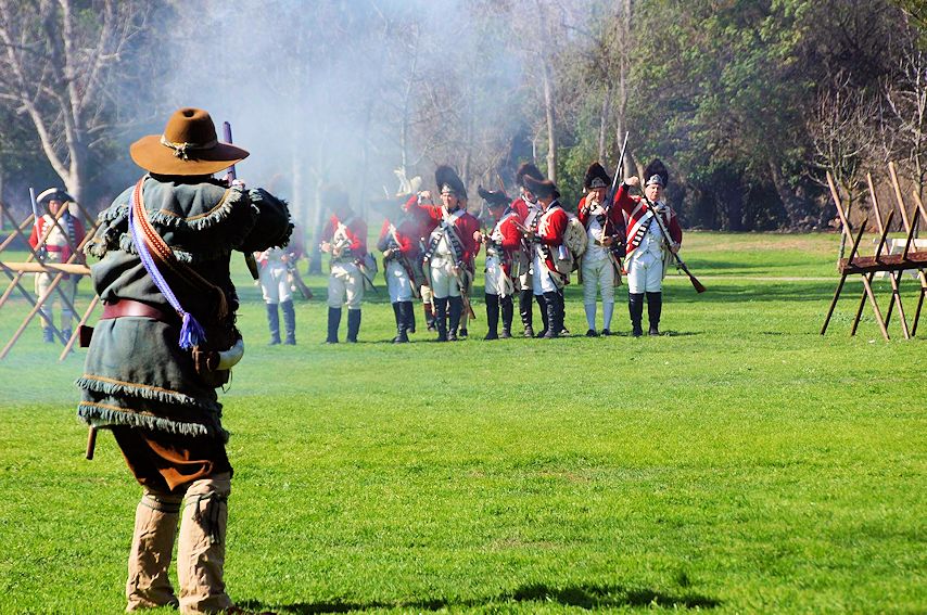Rebellion in Huntington Beach - Huntington Central Park - Huntington Beach Historical Society - HB Revolution - Huntington Beach Revolution - RWFA 23rd Regiment of Foot Captain Fergusons Company