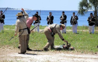 St Andrews Bay Salt Works Raid Reenactment - St Andrews Bay Salt Works Raid Reenactment Site - Pawnee Guard